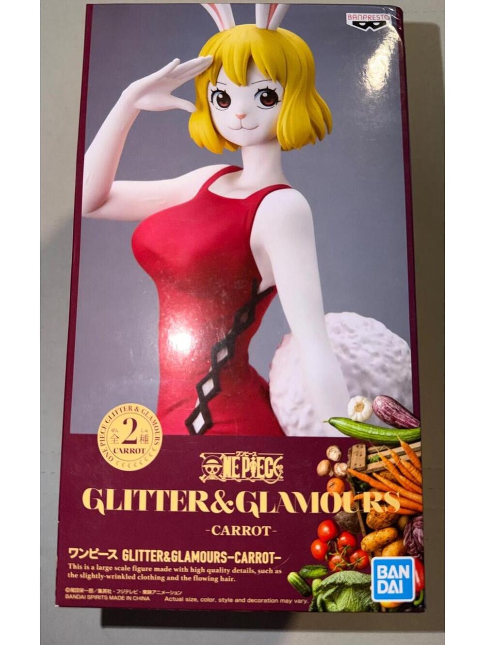 Banpresto One Piece Carrot Glitter Glamours Red Dress Anime Action Figure New
